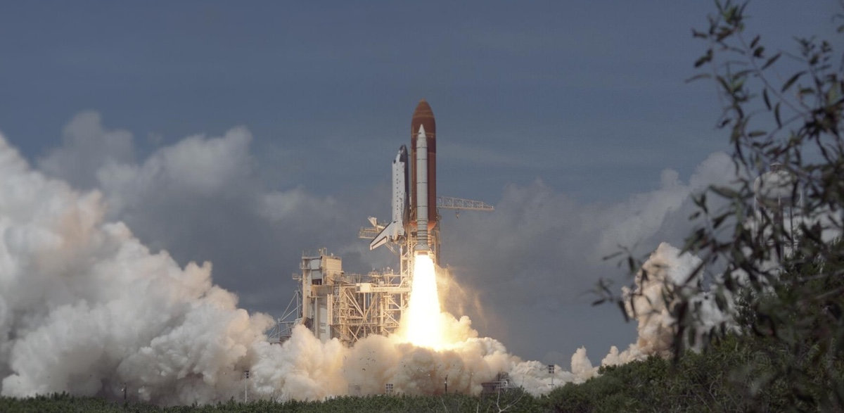 STS-43 liftoff