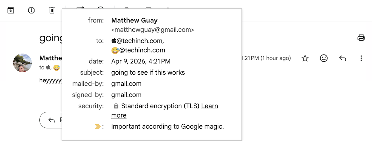 Unicode and emoji email addresses in action
