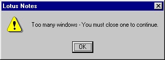 Lotus Notes error