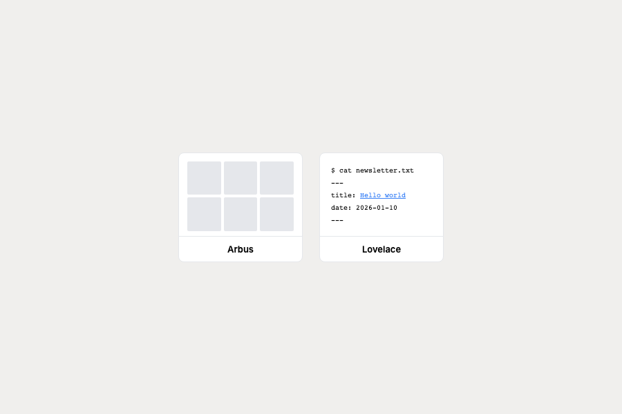 Two new archive themes